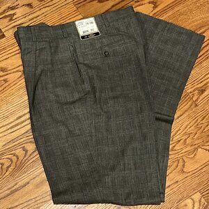 New Hart Schaffner Marx Dress Pants Corporate Size 33 Unfinished Hem 100% Wool